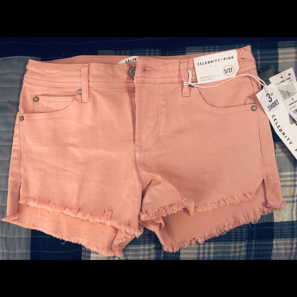 CELEBRITY PINK NWT Pink Denim Cut-Off Shorts!
